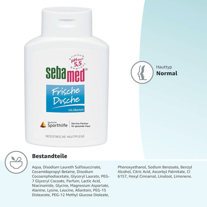 SEBAMED Fresh Shower, Gel de duș pentru piele sensibilă și stresată, unisex, 400 ml Duș și baie Naty Shop