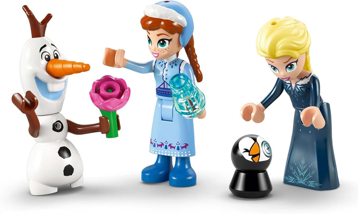 LEGO Ç€ Disney Frozen Castelul Arendelle, jucărie de prințesă cu mini păpuși ELSA, Anna și Olaf și o figură de pinguin, Playset fantezie, cadou pentru fete de la 5 ani 43265 Seturi de constructie Besuche den LEGO-Store