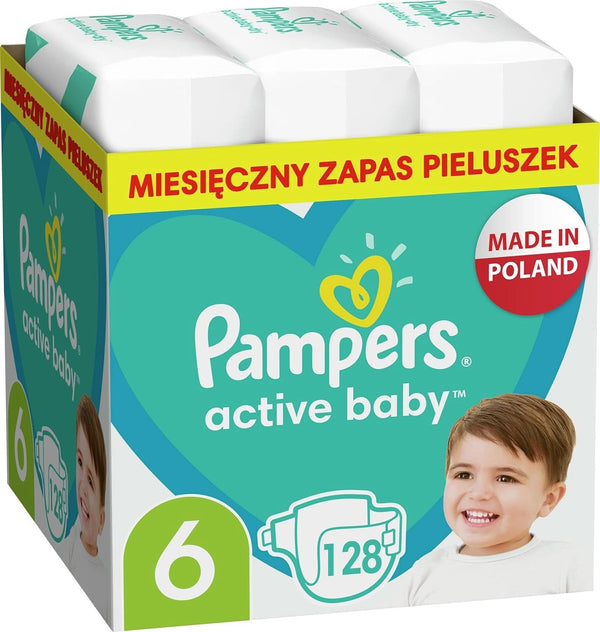 Pampers (versiunea clasica), Marimea 6, 128 buc Mama si Copilul Naty Shop