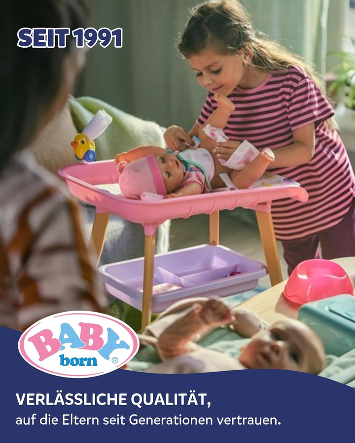 BABY Born Mermaid - Păpușă înaltă de 43 cm - Păr de înaltă calitate cu șuvițe colorate - Aripioară luminoasă - Funcționează cu baterii - Potrivit pentru copii de la 3 ani în sus, verde Papusi Naty Shop
