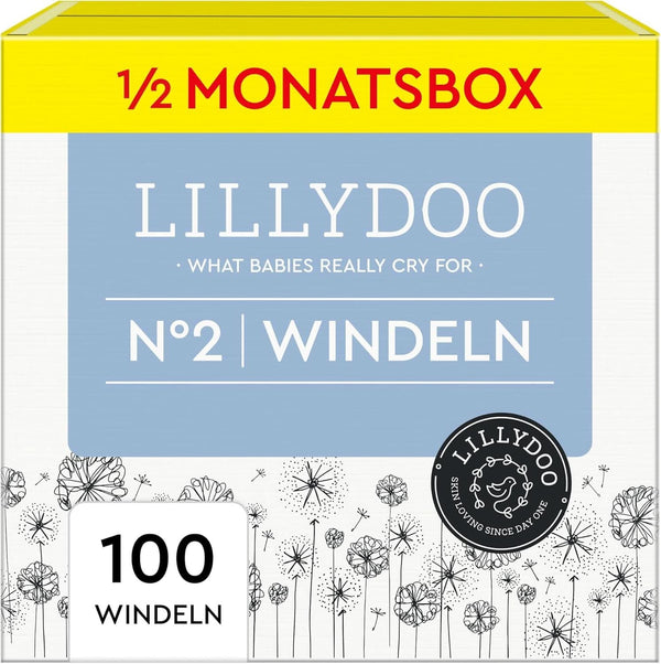 LILLYDOO Scutece prietenoase cu pielea, mărimea 2 (4-8 kg) Mama si Copilul Naty Shop 2 (100 buc)