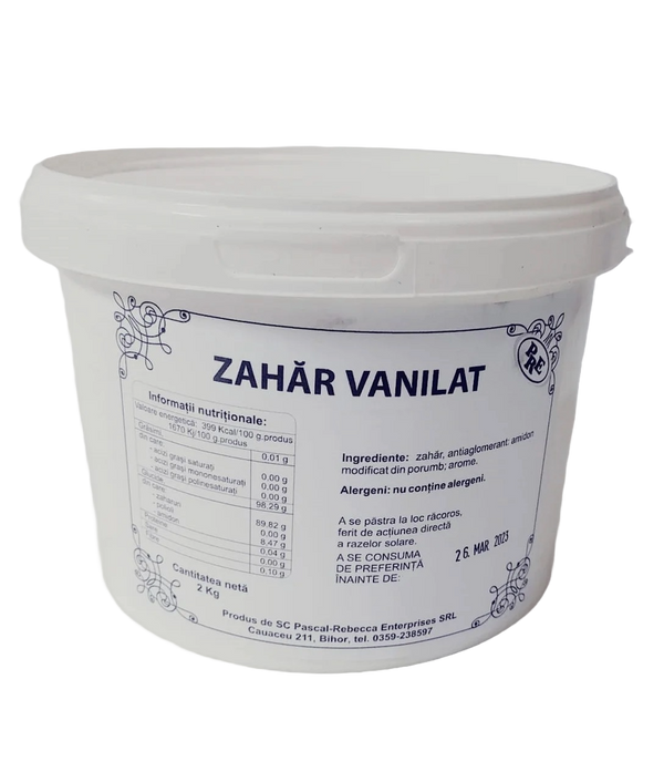 Zahar Vanilat, 2Kg Materii Prime Profesionale Nati Shop