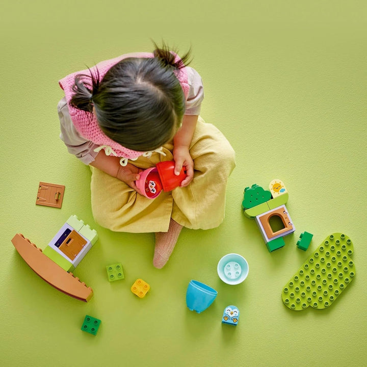 Copac LEGO DUPLO pentru echilibrare și stivuire, jucărie pentru dezvoltare, set de construcție pentru copii începând cu 18 luni, jucărie creativă pentru copii, jucărie educativă cu 2 păsări de jucărie 10440 Seturi de constructie Besuche den LEGO-Store