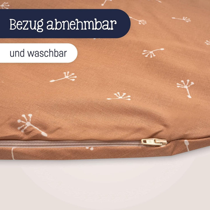 Julius Zöllner Pernă organică pentru alăptare 190 cm, umplutură 42 litri microperle Eps, fabricat în Germania Accesorii Hrana si Alaptare Bebe Naty Shop
