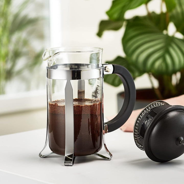 Bodum 1913-01 Cafetieră CAFFETTIERA (sistem French Press, filtru permanent din oțel inoxidabil, 0,35 litri) Negru Espressoare Besuche den Bodum-Store