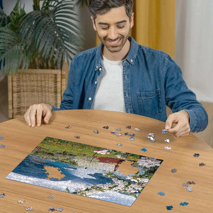 Ravensburger Puzzle 12000208 - Scandinavian Idyll - puzzle jigsaw de 500 de piese pentru adulți și copii de peste 10 ani, puzzle peisaj cu motive norvegiene Puzzle Naty Shop