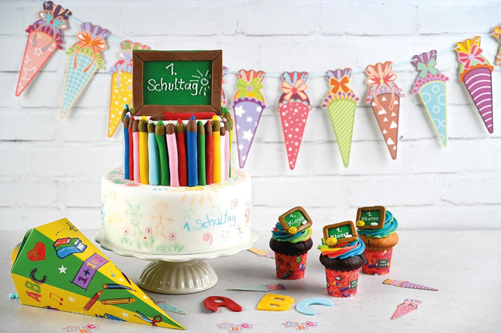 DECOCINO Lebensmittel-Farbstifte –3Er Set – Essbare Filzstifte Mit Lebensmittel-Farbe – Zum Verzieren Von Kuchen, Torten Uvm. – Glutenfrei & Laktosefrei Coloranti Alimentari Naty Shop
