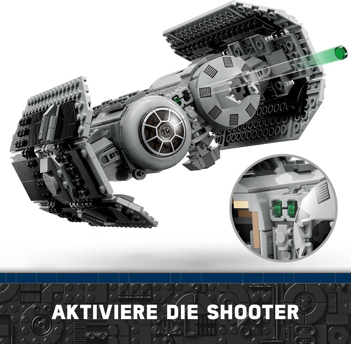 LEGO Star Wars TIE Bomber Model Kit cu Darth Vader Minifigure cu Lightsaber și Gonk Droid, jucărie construibilă cu Starfighter ca un cadou 75347 Seturi de constructie Besuche den LEGO-Store