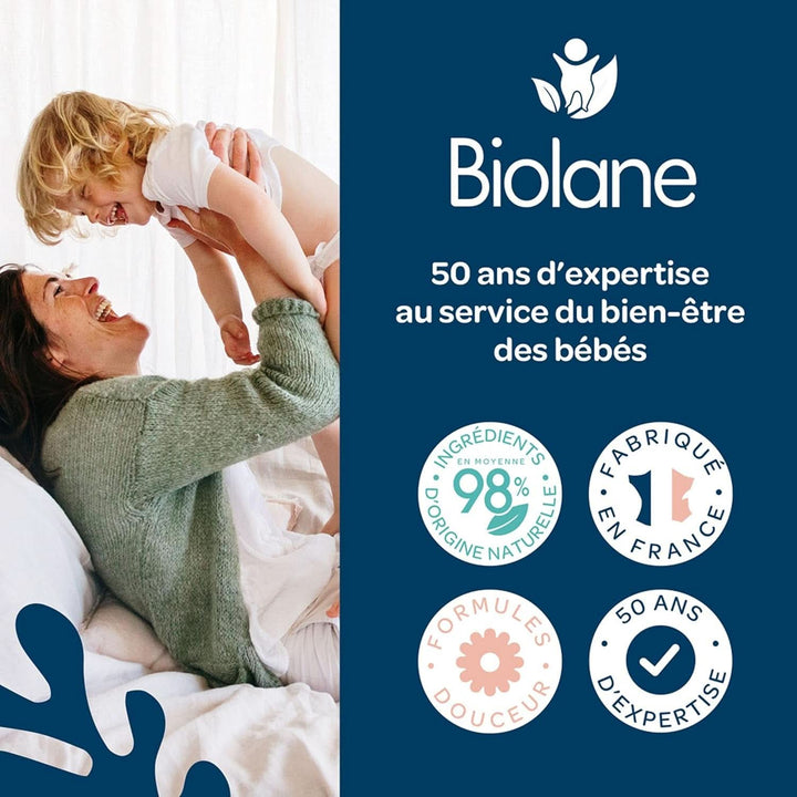 BIOLANE - Servetele pentru bebelusi pentru fata si maini - Hipoalergenice - Pentru pielea sensibila Servetele Umede Bebelusi Naty Shop