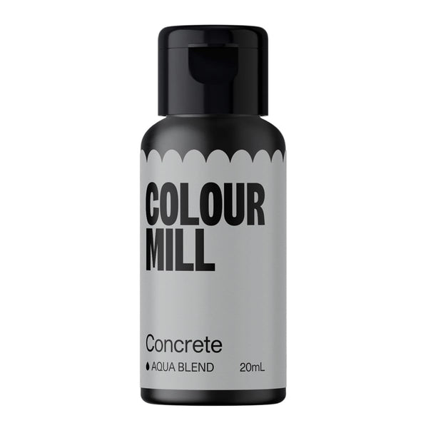 Colour Mill Aqua Blend Concrete Lebensmittelfarbe Auf Wasserbasis - Lebensmittel Farbe Sehr Intensiv, Hoch Konzentriert, Vegan - 20 Ml Coloranti Alimentari Naty Shop Default Title