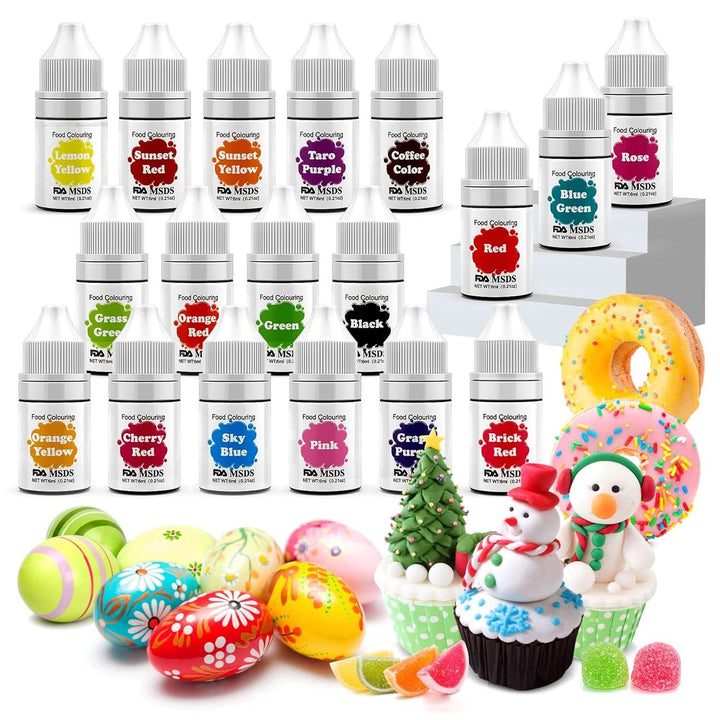 Coloranti alimentari, lichizi, recipiente de 10 ml, diverse seturi Coloranti Alimentari Naty Shop 18