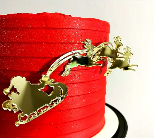 Decoratiune necomestibila acril, Sania lui Mos Craciun