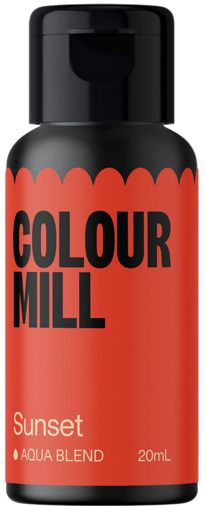 Colour Mill Aqua Blend Sage Lebensmittelfarbe Auf Wasserbasis - Lebensmittel Farbe Sehr Intensiv, Hoch Konzentriert, Vegan - 20 Ml Coloranti Alimentari Naty Shop Sonnenuntergang 20 Ml