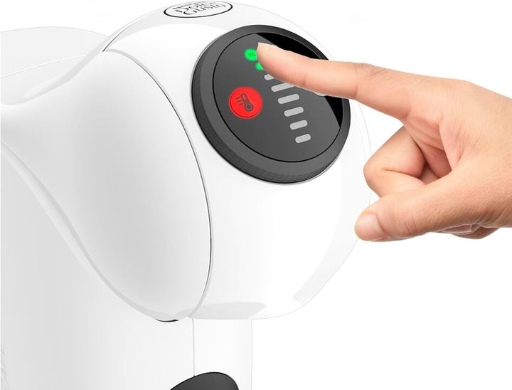 Krups Nescafé Dolce Gusto Genio S Compact, Espressor cu Capsule de Înaltă Presiune XL, cu Frișcă, 30 de Secunde, Oprire Automată, Alb, + 3 Pachete Diferite de Cafea
