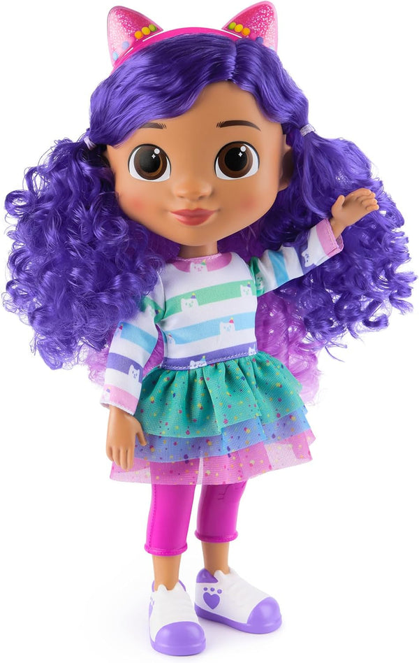 Casa de păpuși Gabby™S, petrecere interactivă Gabby, păpușă mare de 33 cm cu efecte de zgomot și urechi de pisică reversibile, vârsta 3+ Papusi Naty Shop Titlu implicit