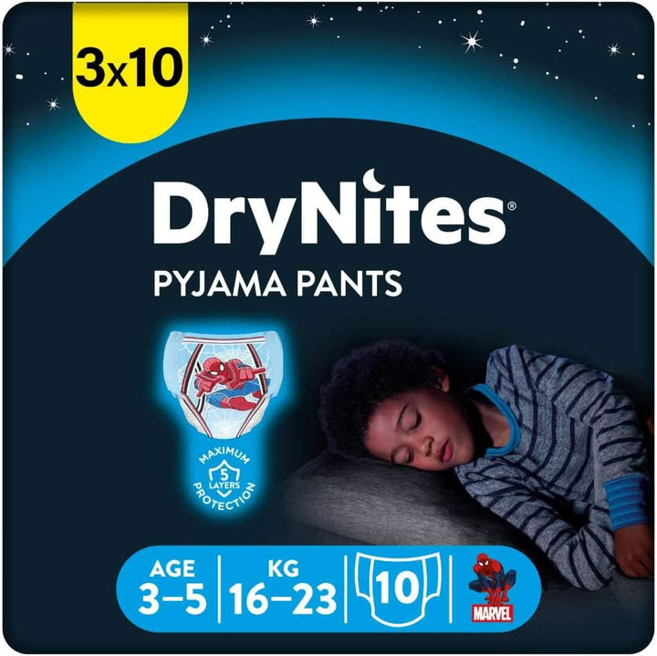 HUGGIES Drynites scutece de noapte, pentru băieți 4-7 ani (17-30 kg), 30 bucăți Naty Shop 30 buc 3 - 5 ani (16 - 23 Kg)