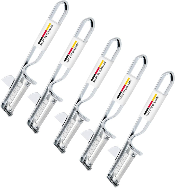 Westmark 106122E1 Peeler, lamă din oțel cromat, inoxidabil Peeler Naty Shop Famos, 5 Stück