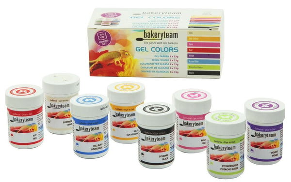 Set 8 coloranti alimentari gel, Bakery Team Coloranti Alimentari Naty Shop