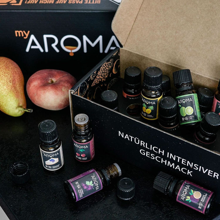 Myaroma | Set: Forest & Meadow - Aromă naturală pură cu aromă de fructe și aromă de fructe (5 x 10 ml) | Fără zahăr și neîndulcit Indulcitori Naty Shop