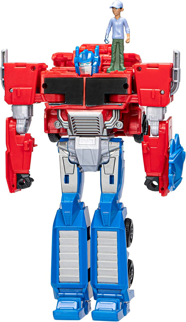 Transformers Earthspark Spin Changer Optimus Prime figurină (20 cm) cu Robby Malto figurină (5 cm), de la 6 Action figures Naty Shop Singur Optimus Prime