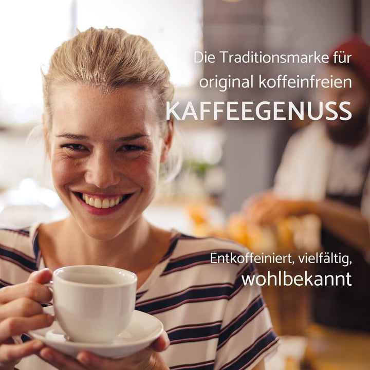 Café HAG Classic Mild Café Crema, boabe de cafea integrală decofeinizată, intensitate 4/5, pentru uz profesional Cafea Naty Shop