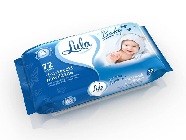 Șervețele Umede Cu PANTENOL, 72Buc Servetele Umede Bebelusi Naty Shop