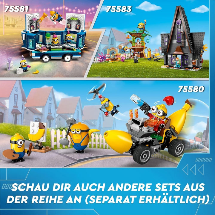 LEGO I - Pur și simplu Incorigibil 4 Gru și Minionii Cărămizi, personaje de film de jucărie dansatoare pentru a construi, juca și expune, cadou pentru băieți și fete 75582 Seturi de constructie Besuche den LEGO-Store