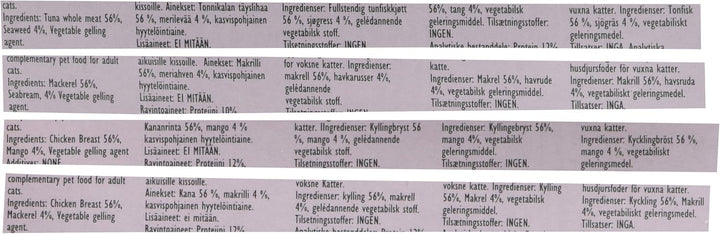 Applaws Natural Wet Cat Food, Multipack Selecție de pui și pește în jeleu, cutii de 70 g (pachet de 12)