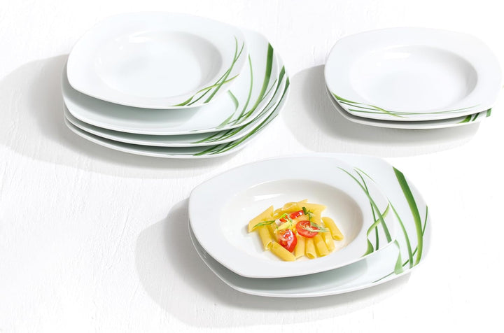 Ritzenhoff & Breker Tafelservice Gianna, 12-Teilig, Porzellan, Weiß Seturi vesela masa Naty Shop