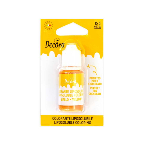 9600081 Galben grăsime -Lichid de colorant solubil 15 g Coloranti Alimentari Naty Shop 28 G (1Er Pack)