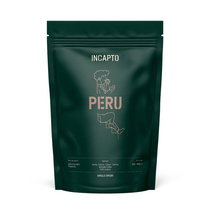 Boabe de cafea speciale Incapto | Origine unică Mexic | Espresso 100% Arabica | Cafea de specialitate 82 puncte SCA | Boabe de cafea prăjite tradițional | Plantație Chiapas, Ethichub Cafea Naty Shop 500 grame Peru