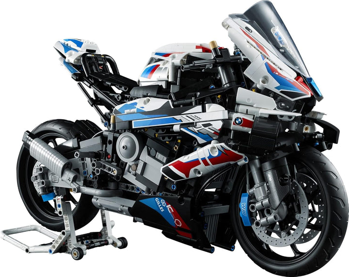 Model de motocicletă LEGO Technic BMW M 1000 RR, kit model pentru adulți, set ca un cadou pentru artizanat pentru bărbați și femei, ca decor pentru casă sau birou 42130 Seturi de constructie Besuche den LEGO-Store