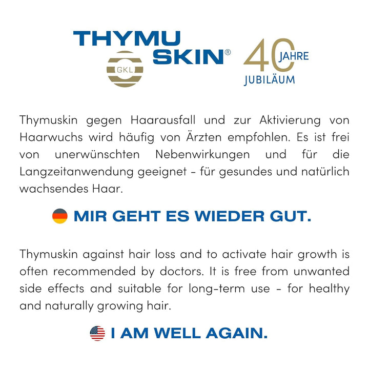 THYMUSKIN Sensitive Set, stimulează creșterea părului, set 100 ml șampon + 100 ml ser gel Ingrijire par THYMUSKIN
