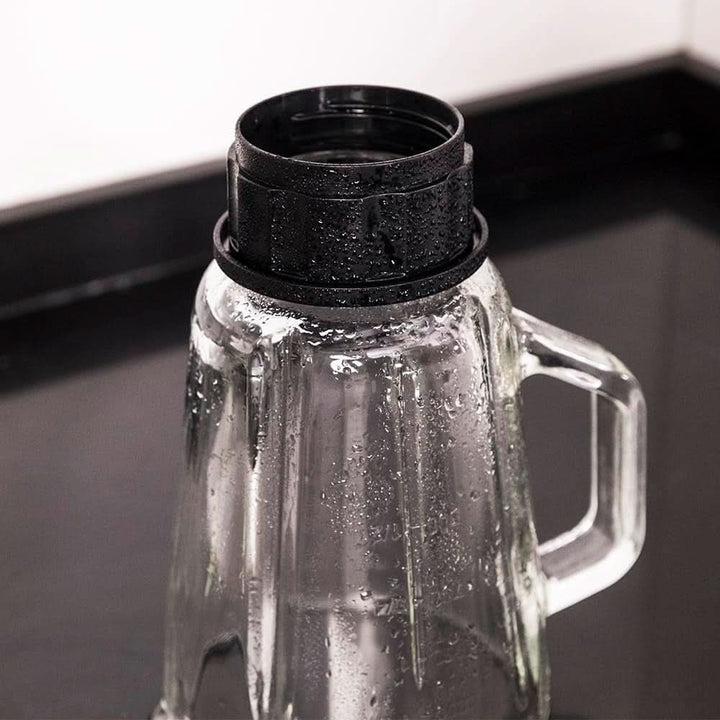 Cecotec Mixer Glas Power Schwarz Titan 1000 INOX. 1000 W, Edelstahlgehäuse, 6-Blatt-Blatt Mit Schwarzer Titanbeschichtung, 1,5-L-Glaskrug, 5 Geschwindigkeiten [Energieeffizienzklasse a +] Bucatarie Naty Shop