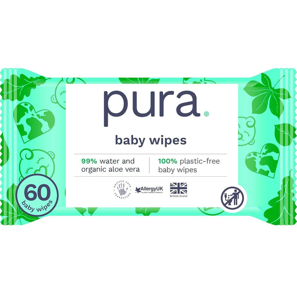 Șervețele ecologice pentru pielea sensibilă a bebelușului, 99% apă, fără plastic, biodegradabile, pentru pielea sensibilă, predispusă la eczeme, nou-născuți Servetele Umede Bebelusi Naty Shop