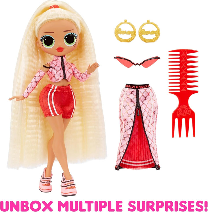 L.O.L. Surpriză! Păpușă de modă OMG - Swag - cu numeroase surprize, inclusiv modă schimbabilă și accesorii fabuloase - grozavă pentru copii de la 4 ani, roz Papusi Naty Shop