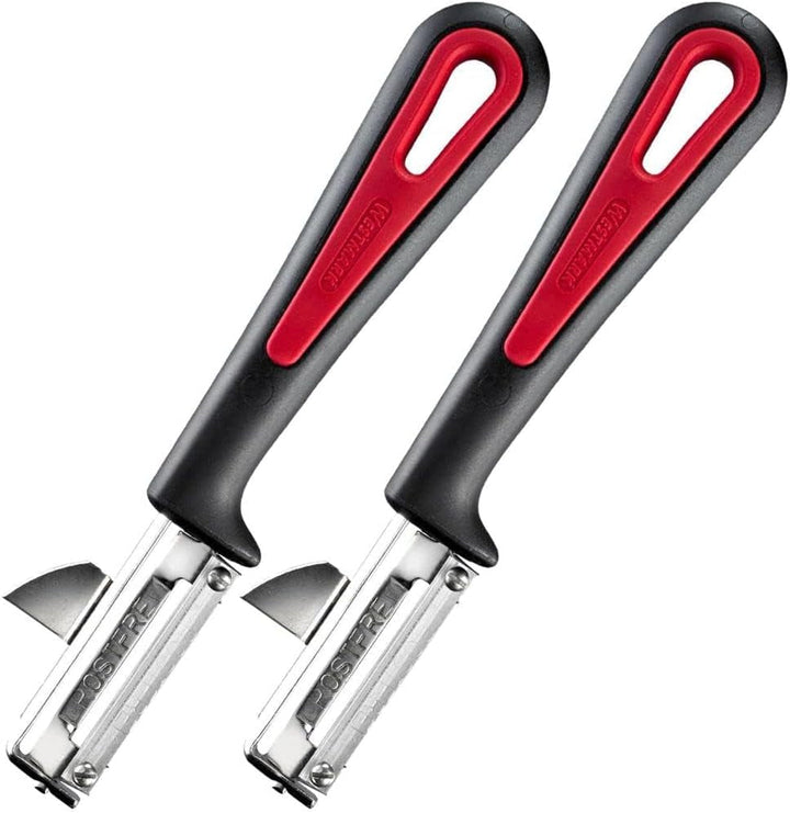 Westmark 29092270 Sparschäler Gallant, Pp/Tpe/Edelstahl, Schwarz / Rot, 16,5 X 3,7 X 2 Cm Peeler Naty Shop Gallant set 2 bucati