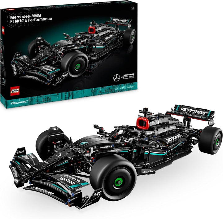 Set de performanță LEGO Technic Mercedes-Amg F1 W14 E pentru adulți, model de mașină de curse la scară, obiecte de colecție pentru casă sau birou, cadouri Formula 1 pentru bărbați, femei 42171 Seturi de constructie Besuche den LEGO-Store Autoturism
