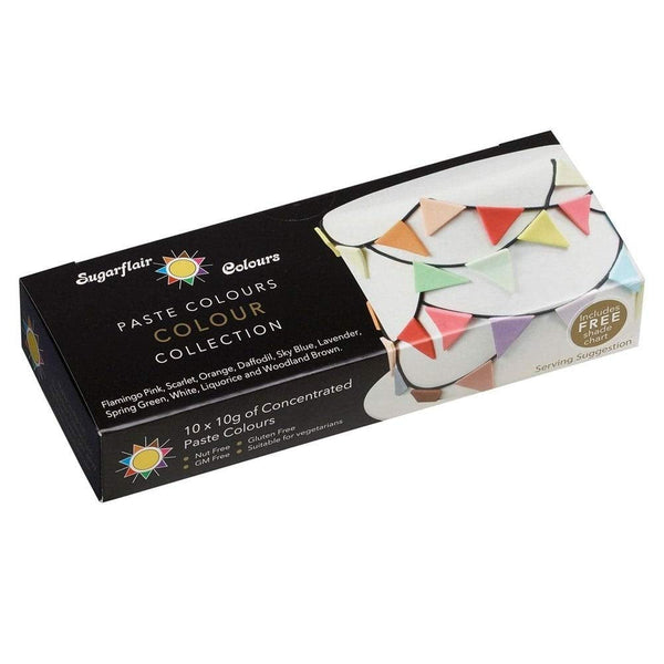 Sugarflair Multi Paste Collection Set/10 Coloranti Alimentari Naty Shop Default Title