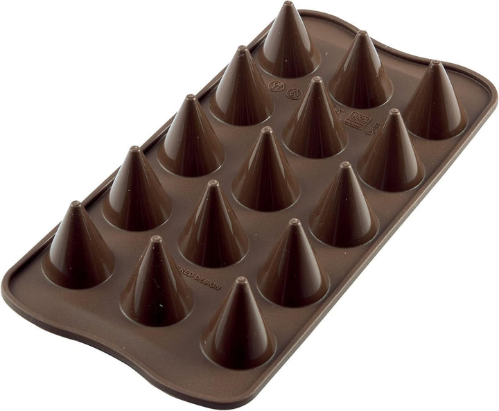Forma Silicon Praline Silikomart Con Ø 2.6 x H 2.8 cm, 7.5 ml, 15 cavitati (SCG20) Bucatarie Naty Shop Scg20 Conuri