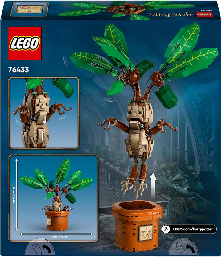 LEGO Harry Potter Magic Potion Plant: Mandrake, jucărie plantă cu ghiveci, cadou magic pentru fete, băieți și toți fanii, set de joacă pentru copii imaginativi, decorațiuni interioare 76433 Seturi de constructie Besuche den LEGO-Store