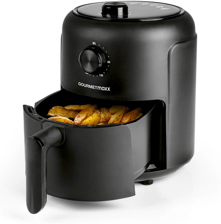 Gourmetmaxx Friteuză digitală cu aer cald XXL, 9 litri, 8 programe, 1800 W Electrocasnice Naty Shop Negru 2.3 litri
