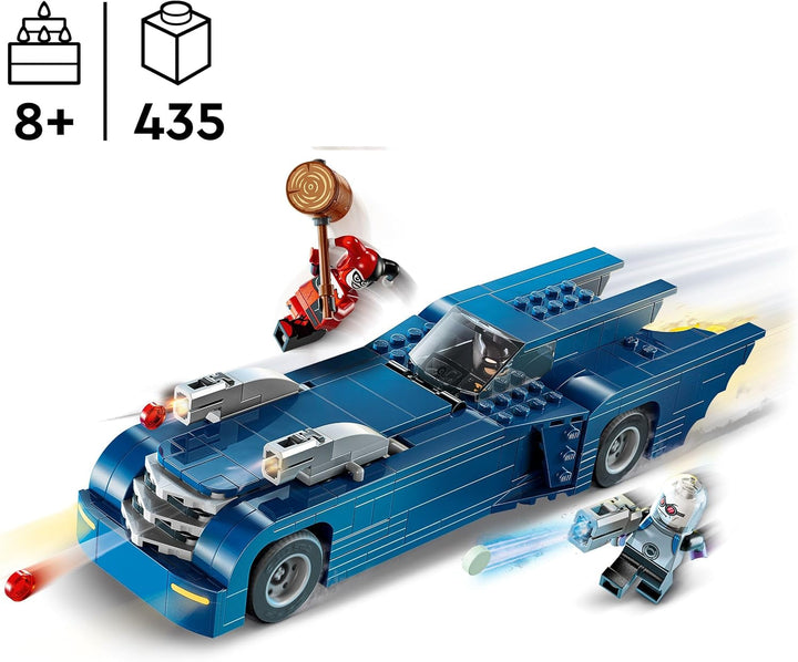 LEGO DC Batman: Batman în Batmobil vs. Harley Quinn și Mr Freeze, mașină de jucărie din seria animată pentru copii, cadou pentru băieți și fete de la 8 ani 76274 Seturi de constructie Besuche den LEGO-Store