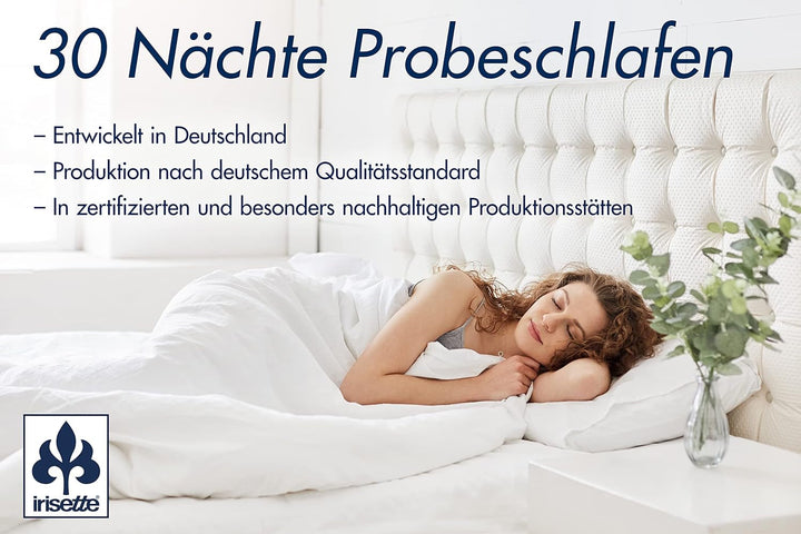 Irisette Nora plapumă de puf Plapumă ușoară de vară cu capac din bumbac 100%, umplutură din puf 100% clasa I, 135 X 200 cm, certificat Oeko-Tex, produs în conformitate cu standardul de calitate german Plapumi si pilote Naty Shop