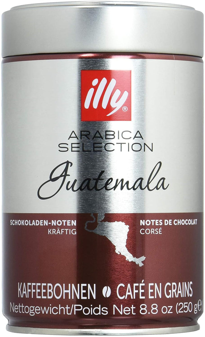 Cafea Illy, boabe de cafea Classico, prăjire clasică Cafea Naty Shop 250 grame Arabica Selection Guatemala