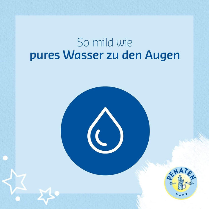 PENATEN Wash & Shower Cream (400 Ml), gel de duș și șampon pentru bebeluși, formulat fără parabeni și coloranți Mama si Copilul Naty Shop
