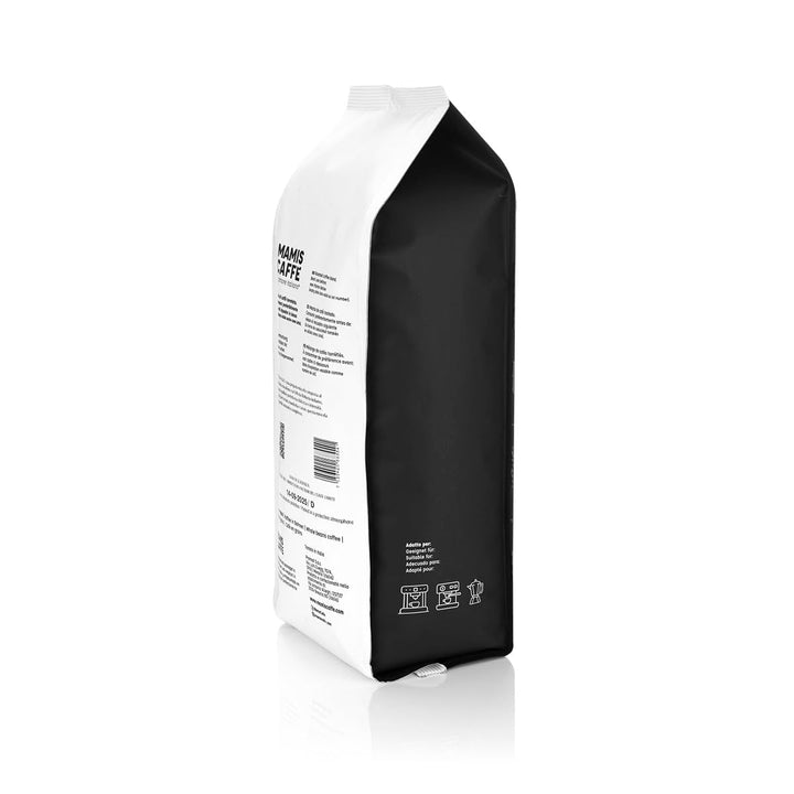 Mamis Caffè Amabile - Boabe espresso întregi - Cafea prăjită mediu cu nuanțe dulci - Espresso italian cu cremă groasă Cafea Naty Shop