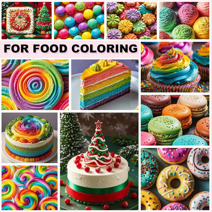Set 7 coloranti alimentari lichizi, 7 x 12 ml Coloranti Alimentari Naty Shop