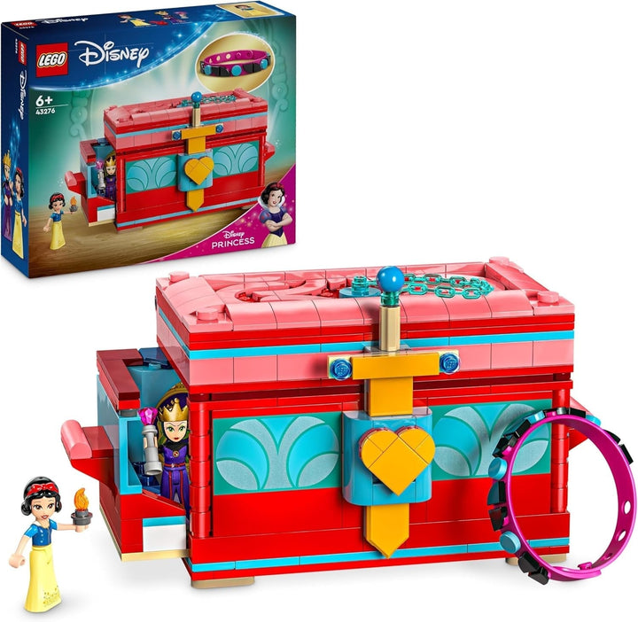 LEGO Ç€ Disney Frozen Palatul de iarnă al Elsei, set de construit și jucat pentru copii cu palat model și minifigurine ELSA și Anna, cadou pentru fete, băieți și fani ai filmului de la 6 ani 43244 Seturi de constructie Besuche den LEGO-Store Cutie de bijuterii Albă ca Zăpada
