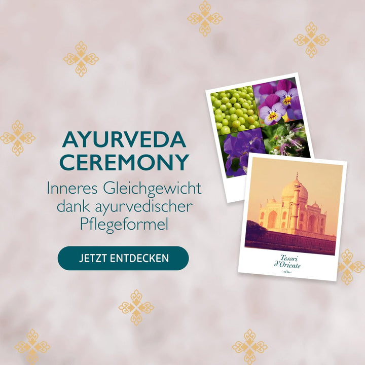 Tesori D'Oriente EDT Ayurveda 100 ml, Parfum aromatic (fructe de Amla și paciuli), într-o sticlă de aluminiu, Ritual de wellness pentru corp și simțuri